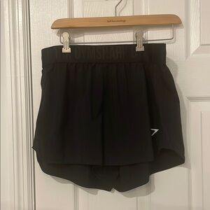 Gymshark Black Athletic Shorts Lightweight Mid-Thigh size large